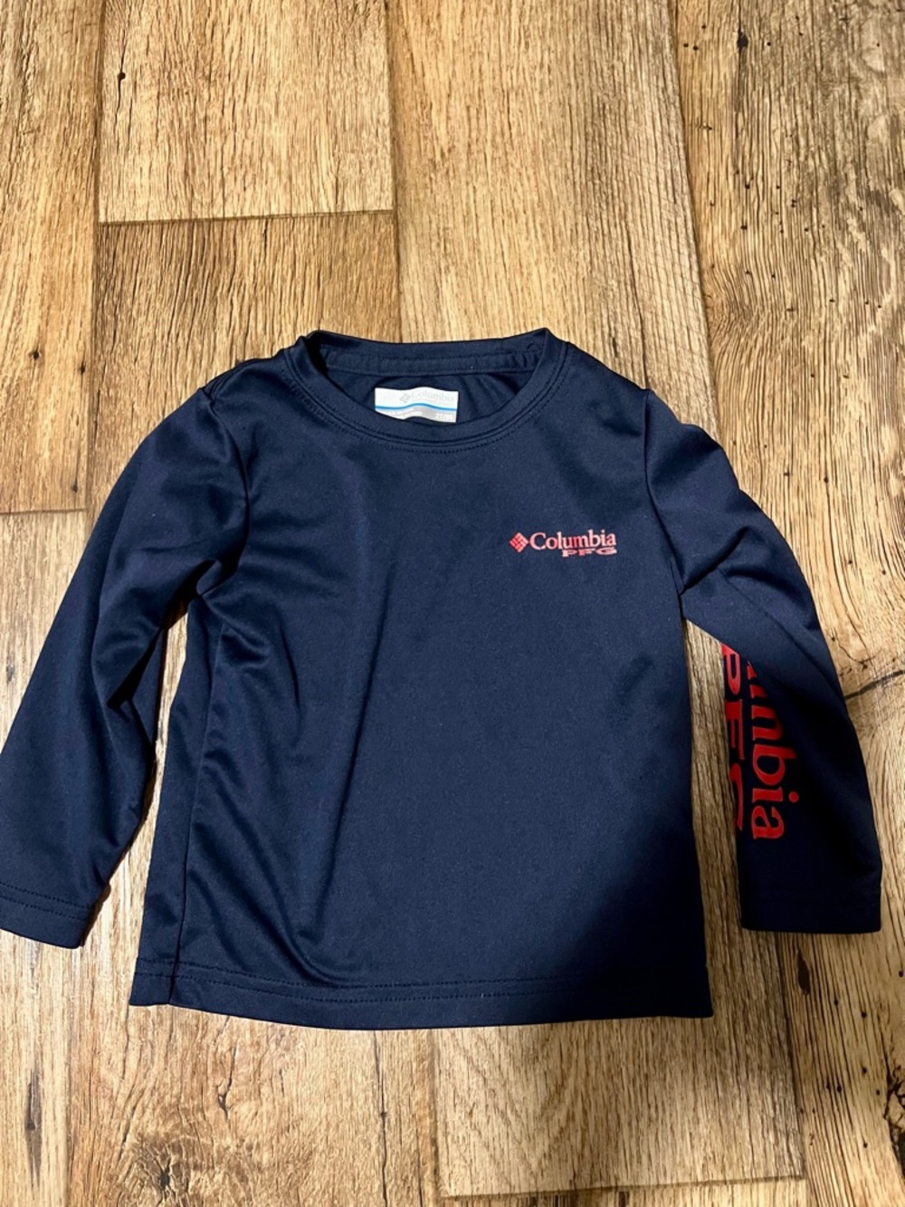 Columbia Navy Long Sleeve Lightweight Shirt 2T
